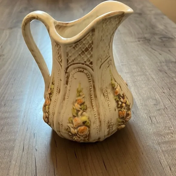 Vintage Pottery Pitcher Signed 1968 in EUC - Picture 2 of 4